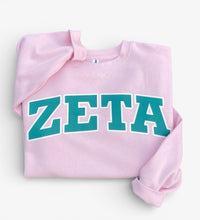 Zeta Tau Alpha Pink Sweatshirt