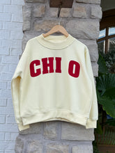 Chi O Yellow Mock Neck Sweatshirt
