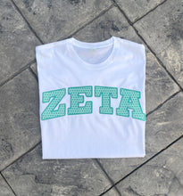 Zeta Tau Alpha Polka Dot White Tee