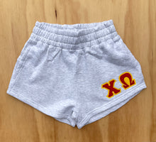 Chi Omega Stitched Letter Shorts