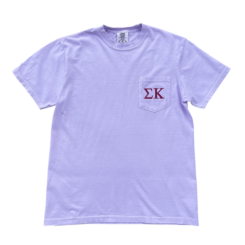 Sigma Kappa Lavender Pocket Tee
