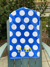 Delta Delta Delta  Beach Towel - Royal Blue Dot