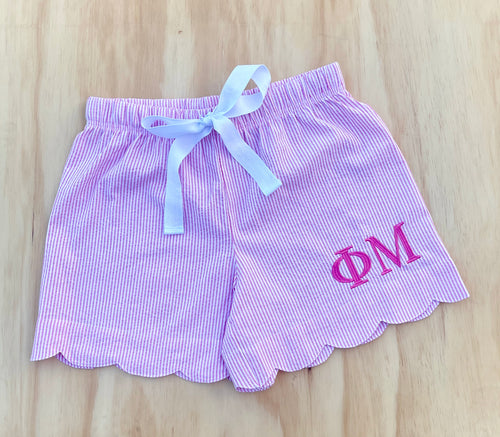 Phi Mu Scallop Pj Shorts