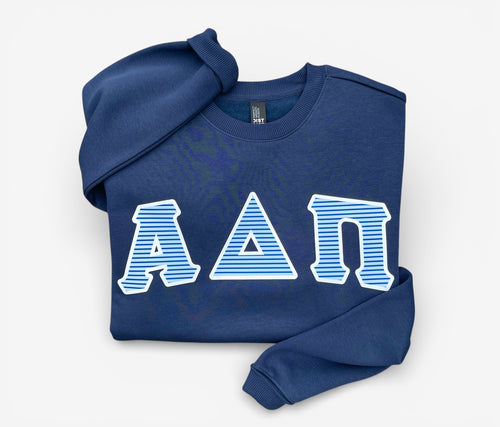 Alpha Delta Pi Navy Letter Sweatshirt