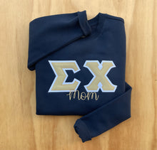 Sigma Chi Letter Mom Navy Sweatshirt