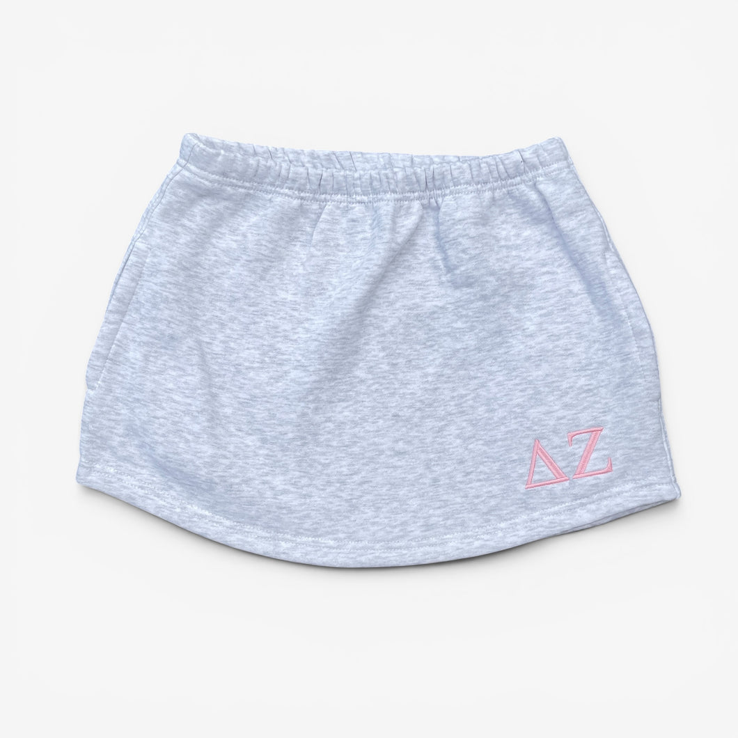 Delta Zeta Grey Sweat Skirt