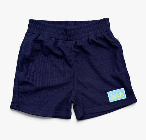 Delta Delta Delta Navy Waffle Shorts