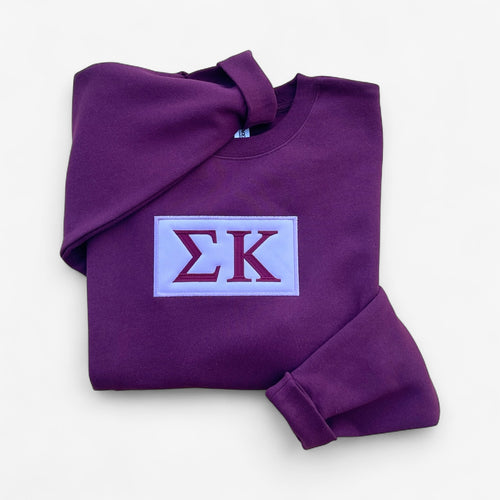 Sigma Kappa Lavender Patch Sweatshirt