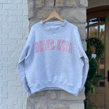 Delta Zeta Reversible Grey Mock Neck Sweatshirt