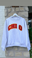 CHI O Stitched Letter Mock Neck