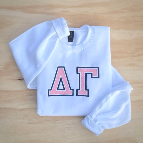 Delta Gamma White Sweatshirt