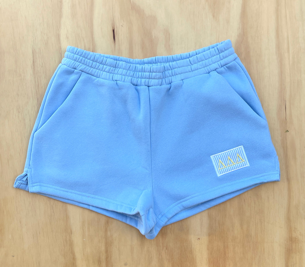 Tri Delta Blue Patch Shorts