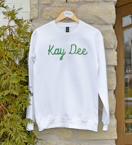 Kay Dee White Sweatshirt