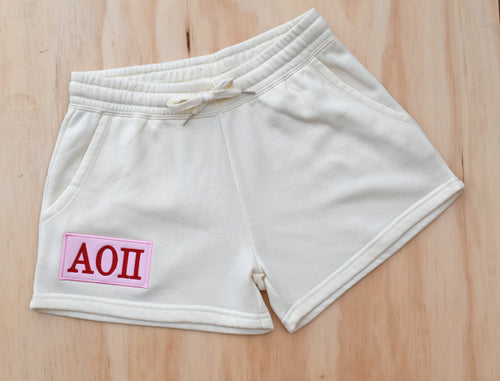 Alpha Omicron Pi Patch Shorts