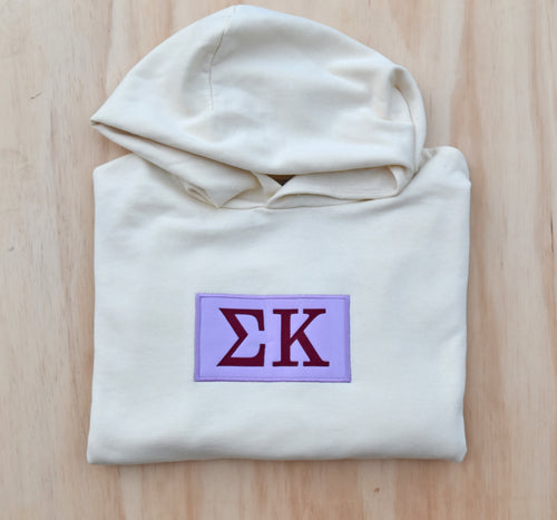 Sigma Kappa Patch Hooded Sweatshirt