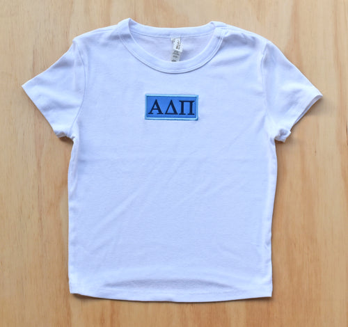 Alpha Delta Pi Patch Baby Doll Tee