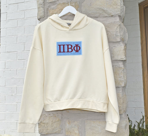 Pi Beta Phi Patch Hooded Sweatshirt