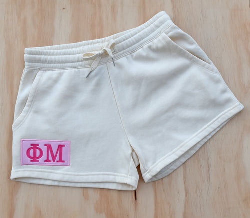 Phi Mu Patch Shorts