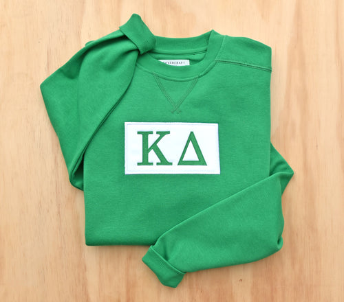 Kappa Delta Patch Green Sweatshirt