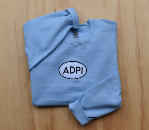 Alpha Delta Pi Oval Blue Sweatshirt