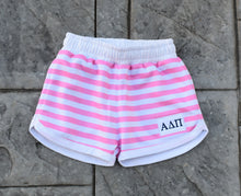NEW! Alpha Delta Pi Pink Stripe Patch Shorts