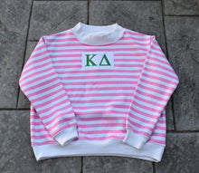 NEW! Kappa Delta Pink Stripe Mock Neck Sweatshirt