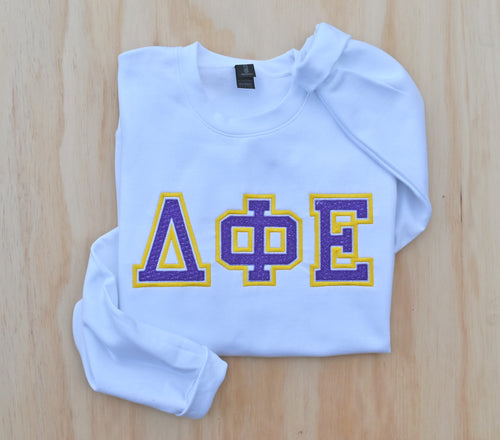 Delta Phi Epsilon White Sweatshirt