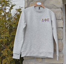 Delta Phi Epsilon Chest Logo Grey Sweatshirt