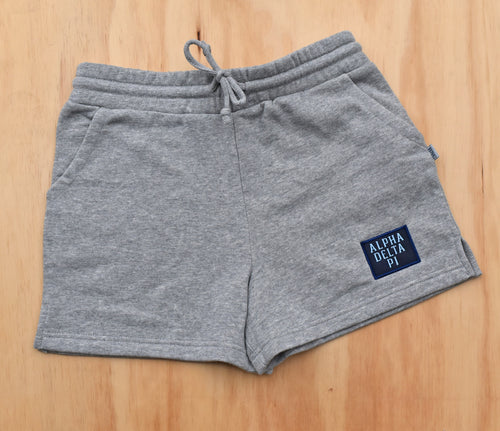 Alpha Delta Pi Grey Patch Shorts