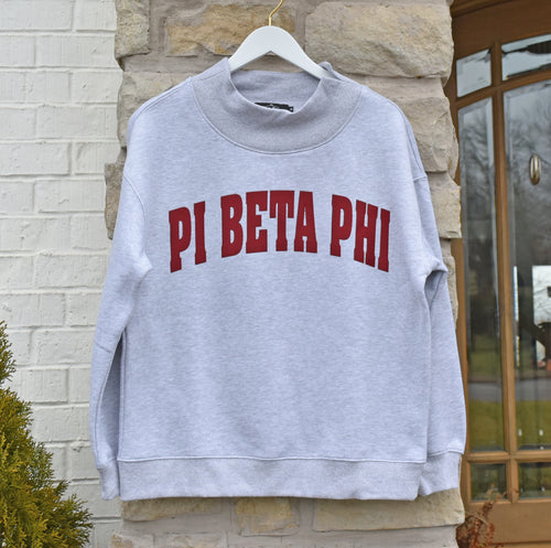 Pi Beta Phi Mock Neck Sweatshirt