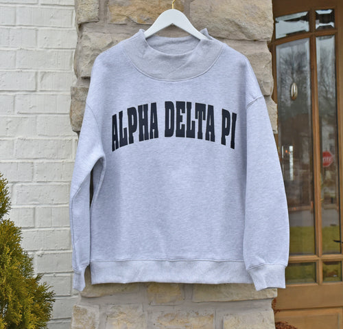 Alpha Delta Pi Mock Neck Sweatshirt