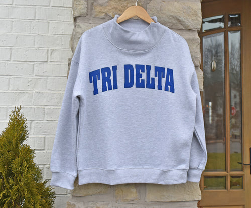 Delta Delta Delta Mock Neck Sweatshirt