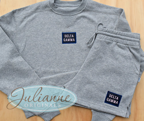 Delta Gamma Patch Grey Sweatshirt