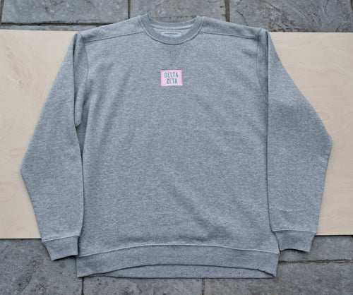 Delta Zeta Patch Grey Sweatshirt