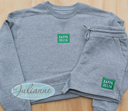 Kappa Delta Patch Grey Sweatshirt