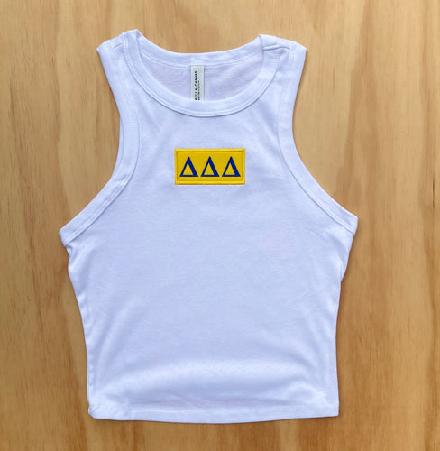 Tri Delta Patch Crop Tank