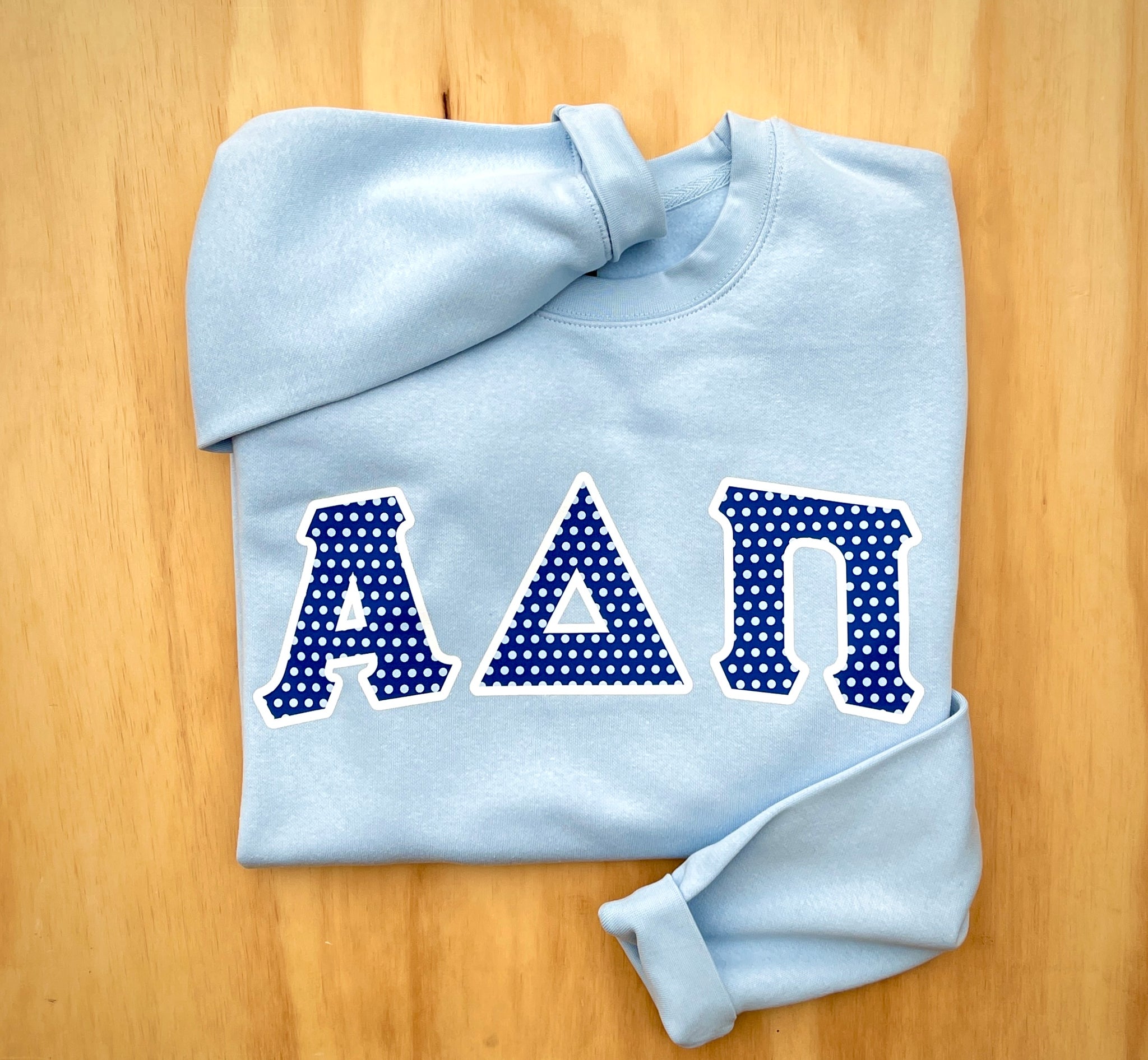 Alpha Delta Pi Blue Letter Sweatshirt – Greek Street