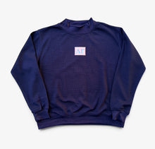 Delta Gamma Navy Waffle Mock Neck