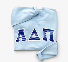 Alpha Delta Pi Blue Letter Sweatshirt