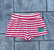 Alpha Chi Omega Red Stripe Shorts