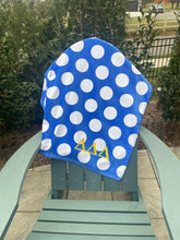 Delta Delta Delta  Beach Towel - Royal Blue Dot