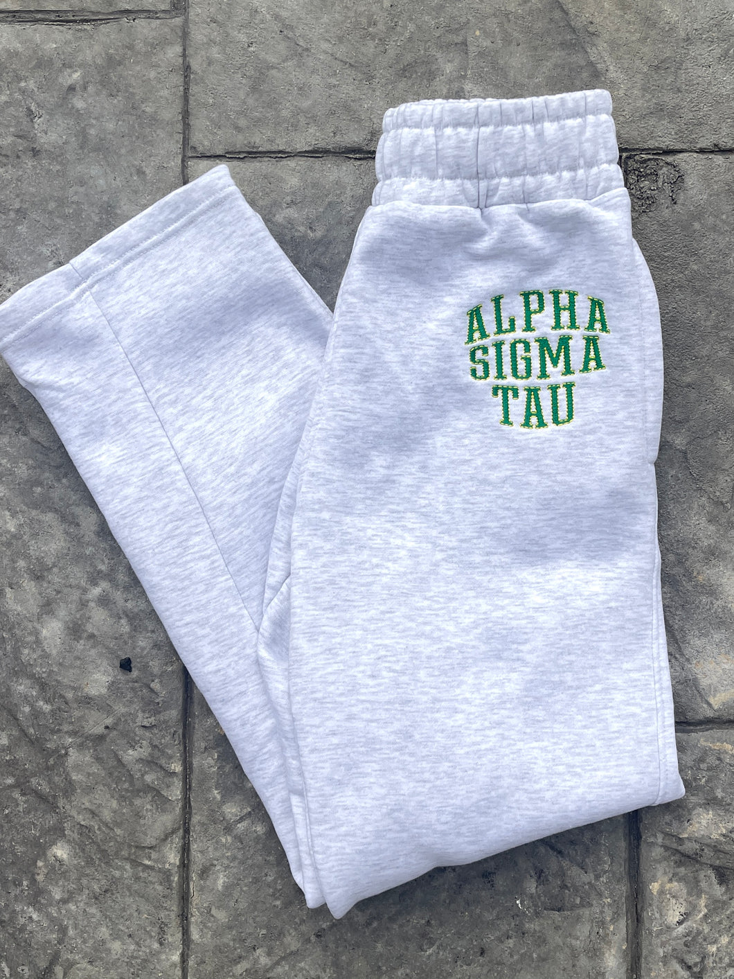 Alpha Sigma Tau Grey Sweat Pants