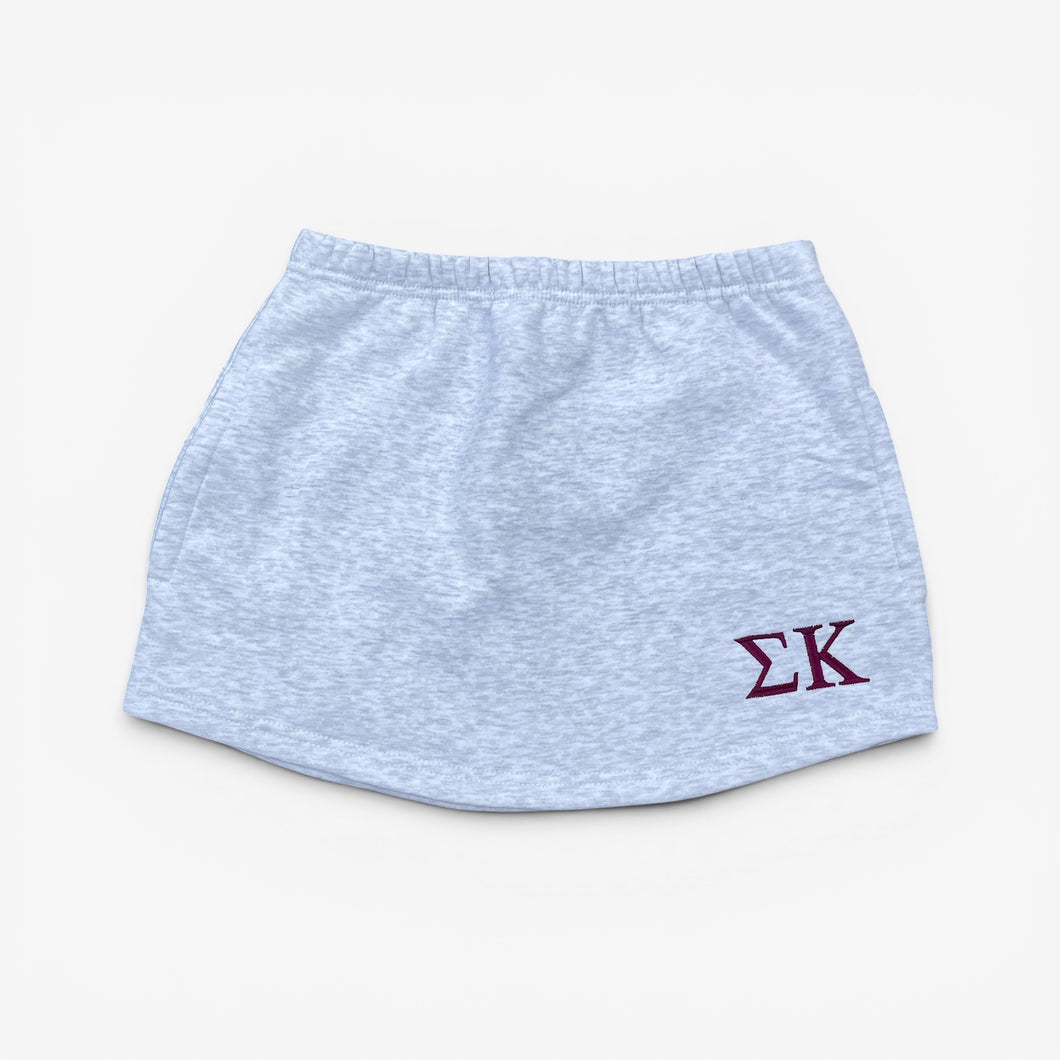 Sigma Kappa Grey Sweat Skirt