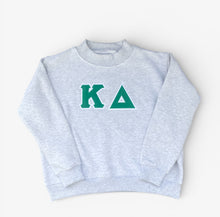 Kappa Delta Stitched Letter Mock Neck Sweatshirt