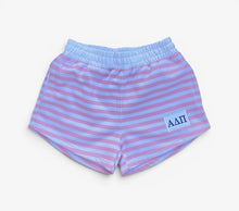 Alpha Delta Pi Pink Stripe Patch Shorts