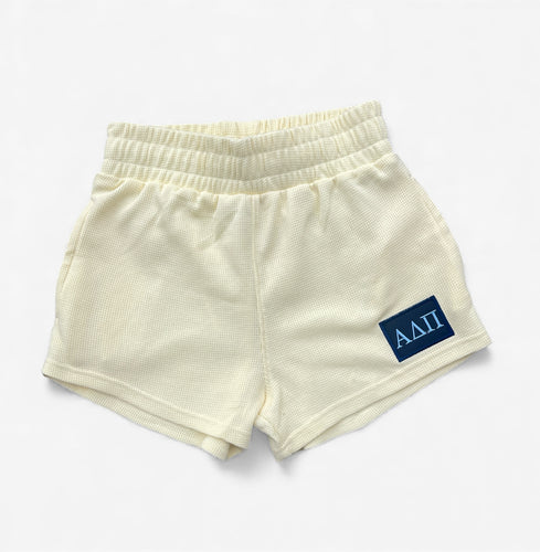 NEW! Alpha Delta Pi Thermal Waffle Patch Shorts