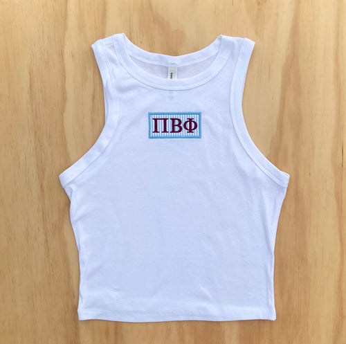 Phi Beta Phi Patch Crop Tank