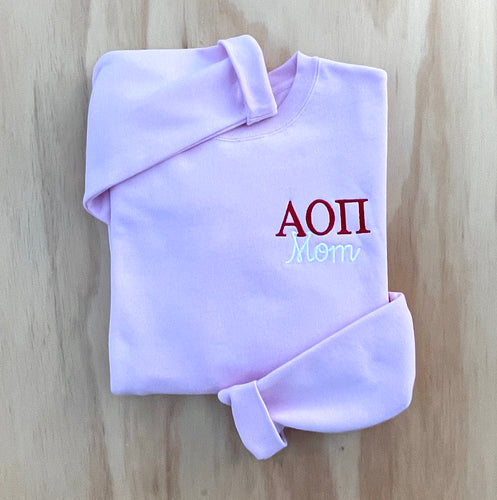 Alpha Omicron Pi Mom Sweatshirt