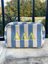 Tri Delta Blue Stripe Cosmetic Bag