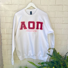 Alpha Omicron Pi Alumna White Classic Sweatshirt
